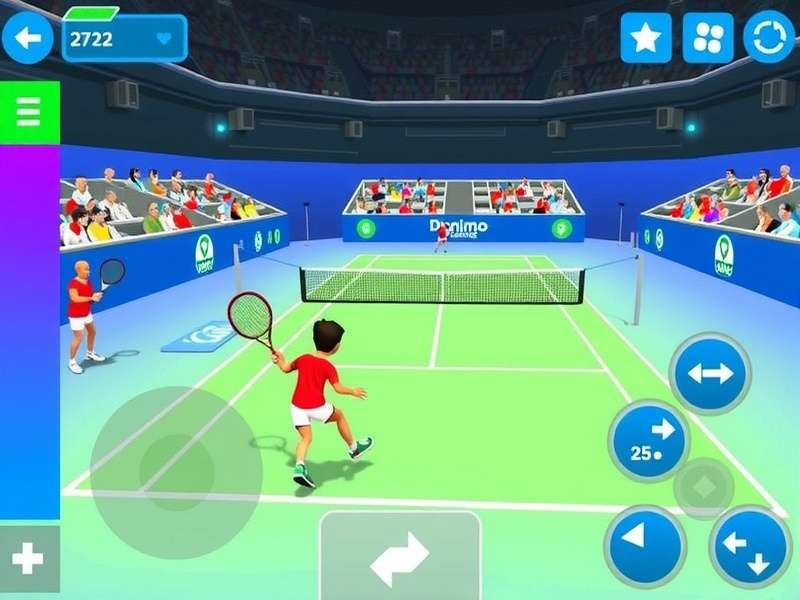 Dynamo Tennis Challenge gameplay screenshot